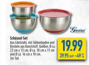 diska Schüssel-set genius Angebot