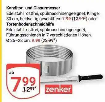 Globus Zenker konditor- und glasurmesser Angebot