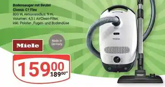 Globus Miele bodensauger mit beutel classic c1 flex Angebot