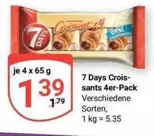 Globus 7 days croissants 4er-pack Angebot