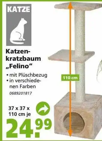 Globus Baumarkt Katzen-kratzbaum „felino” Angebot