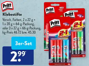 Aldi Süd Pritt Klebestifte 3er Set Angebot