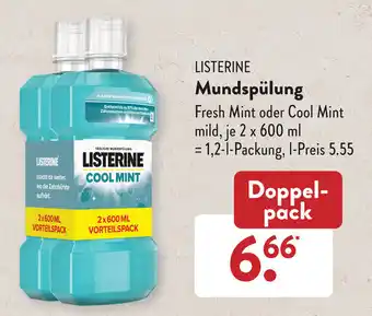 Aldi Süd Listerine Mundspülung 2 x 600 ml Angebot