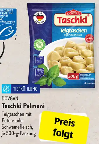 Aldi Süd Dovgan Taschki Pelmeni 500 g Packung Angebot