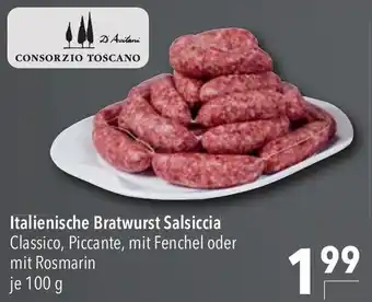 CITTI Markt Consorzio Toscano Italienische Bratwurst Salsiccia 100 g Angebot