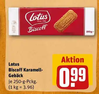 REWE Lotus Biscoff Karamell-Geback 250g Angebot