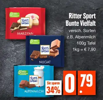 Edeka Ritter Sport Bunte Vielfalt 100g Angebot