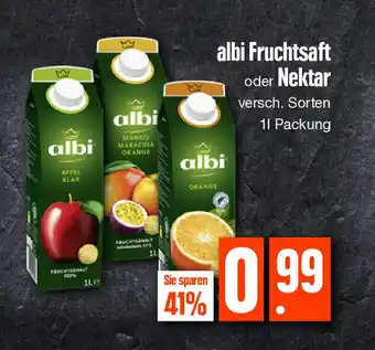 Edeka albi Fruchtsaft oder Nektar 1l Angebot