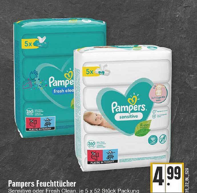 Pampers feuchttücher Angebot bei Edeka
