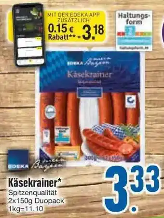 Edeka Edeka käsekrainer Angebot