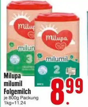 Edeka Milupa milumil folgemilch Angebot