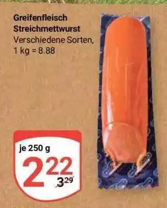 Globus Greifenfleisch streichmettwurt Angebot