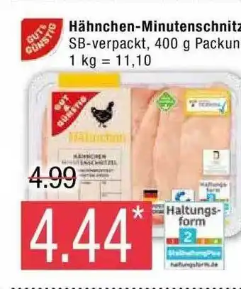 Marktkauf Hähnchen-minutenschnitzel Angebot