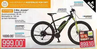 Marktkauf Shimano e-bike „graveler“ oder blaupunkt Angebot