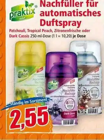 Norma Praktix nachfüller für automatisches duftspray Angebot