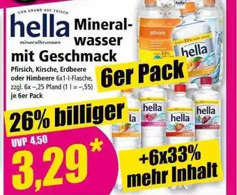 Norma Hella mineralwasser mit geschmack Angebot