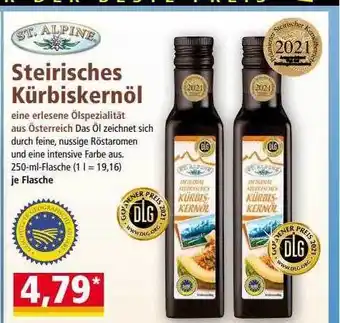 Norma Steirisches kürbiskernöl st. alpine Angebot