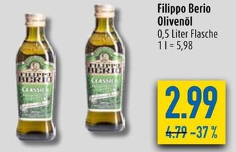 diska Filippo Berio Olivenöl 0,5 Liter Angebot