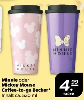 NETTO Minnie oder Mickey Mouse Coffee to go Becher Angebot