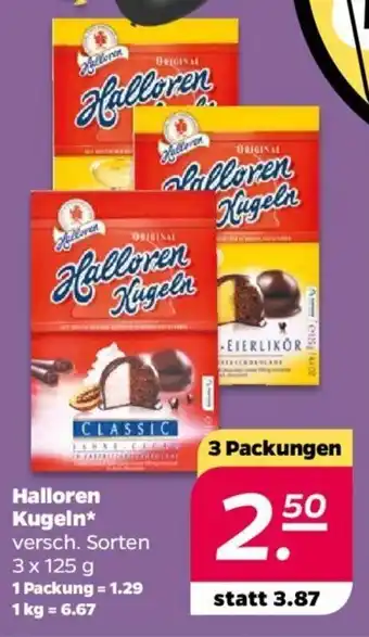 NETTO Halloren Kugeln 3 x 125 g Angebot