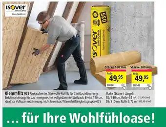 Holz Possling Klemmfilz isover Angebot