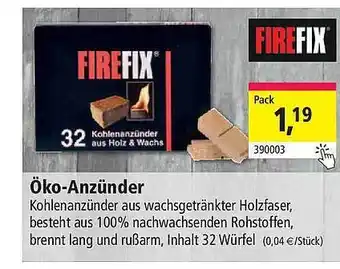 Holz Possling Öko-anzünder firefix Angebot