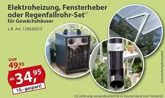 Sonderpreis Baumarkt Elektroheizung, fensterheber oder regenfallrohr-set Angebot