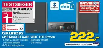 Euronics Grundig CMS 5000 BT DAB+WEB Hifi System Angebot