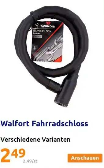 Action Walfort Fahrradschloss Angebot