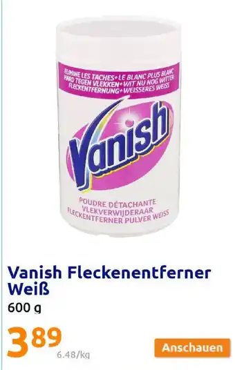 Action Vanish Fleckenentferner Weiß 600 g Angebot