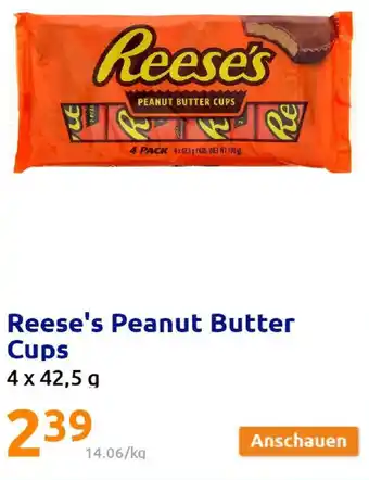 Action Reese's Peanut Butter Cups 4 x 42,5 g Angebot