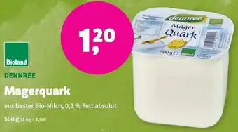 Biomarkt Dennree Magerquark 500 g Angebot