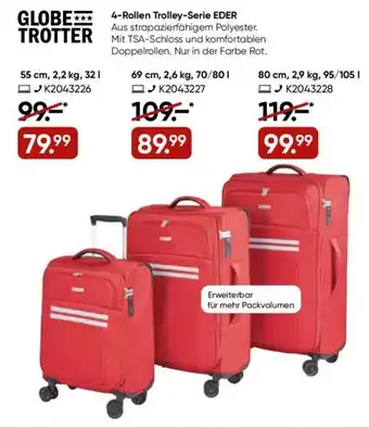 Galeria Globe Trotter 4 Rollen Trolley Serie Eder Angebot