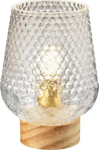 dm drogerie Dekorieren & einrichten led-lampe glas diamantoptik auf bambusfuß natur Angebot