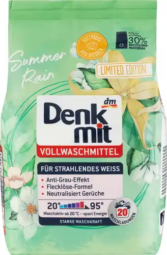 dm drogerie Denkmit vollwaschmittel pulver summer rain Angebot