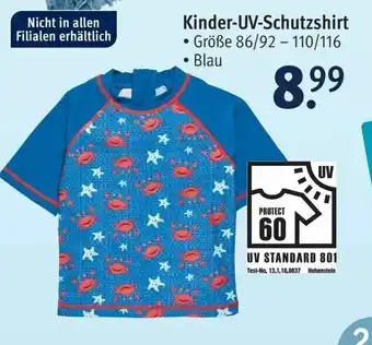 Rossmann Kinder UV-Schutzshirt Angebot