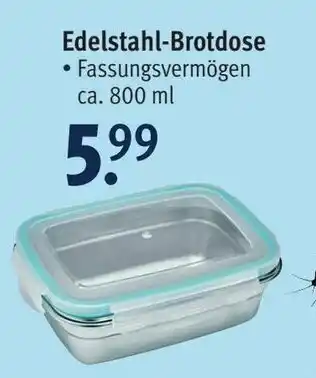 Rossmann Edelstahl Brotdose Angebot