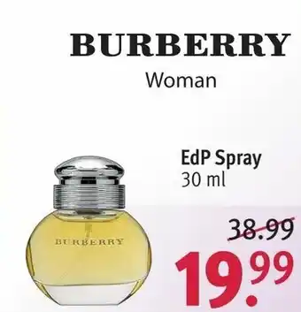 Rossmann Burberry Woman EdP Spray 30ml Angebot