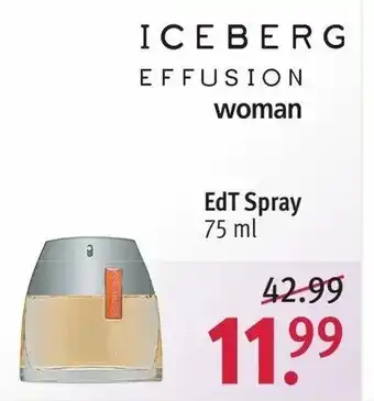 Rossmann Iceberg Effusion Woman EdT Spray 75ml Angebot