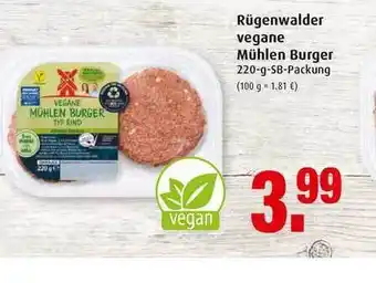 Markant Rügenwalder vegane Mühlen Burger 220g Angebot