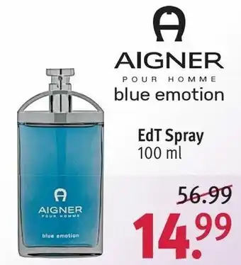 Rossmann Aigner Pour Homme blue emotion  EdT Spray 100ml Angebot