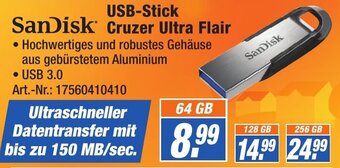 Expert Technomarkt SanDisk USB Stick Cruzer Ultra Flair Angebot