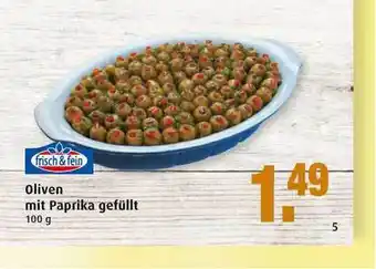 Markant Frisch & Fein Oliven mit Paprika gefüllt 100g Angebot