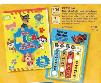 Vedes Paw patrol: mein megal mal- und rätselblock Angebot