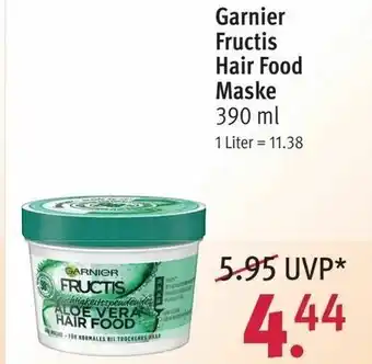 Rossmann Garnier Fructis Hair Food Maske 390ml Angebot