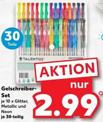 Kaufland Gelschreiber Set 30-teilig Angebot