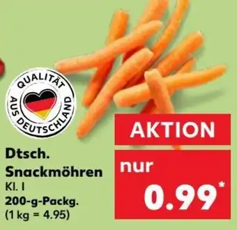 Kaufland Dtsch. Snackmöhren 200 g Packg. Angebot