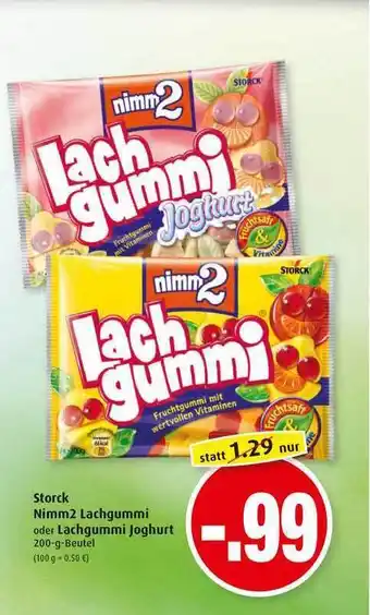 Markant Storck Nimm2 Lachgummi Oder Lachgummi Joghurt 200g Beutel Angebot