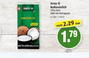 Markant Aroy-d Kokosmilch 500ml Angebot