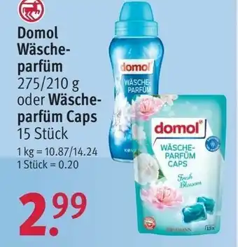 Rossmann Domol Wäscheparfum 275/210g Wäscheparfüm Caps Angebot